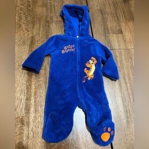 Disney Blue Tigger Footed Onesie